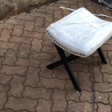 Cushioned footstool