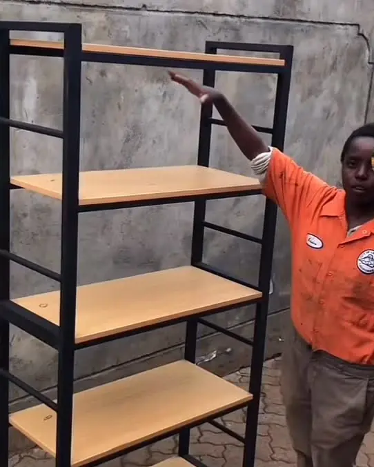 Fundi showing a finished shelving unit